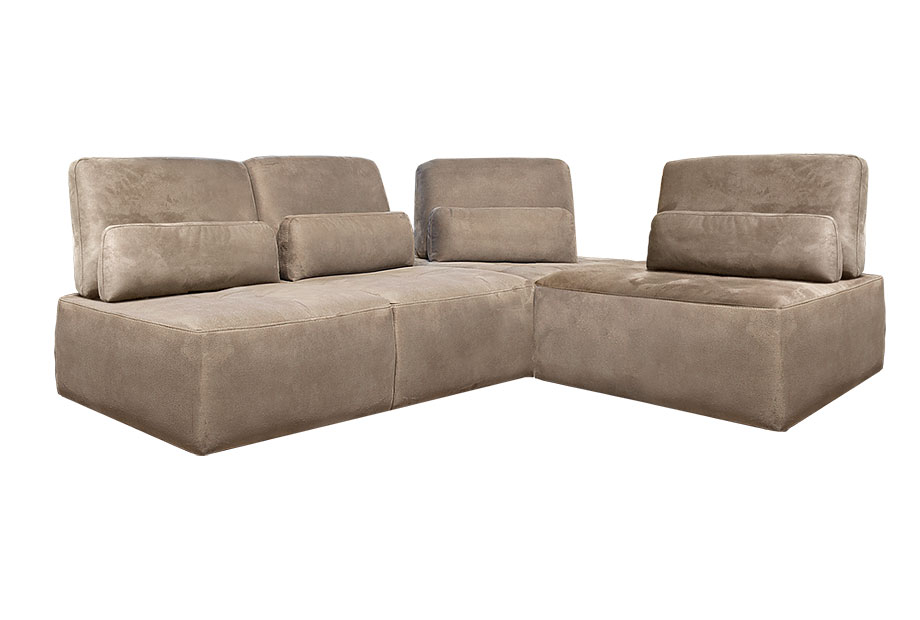 "Бакстер" диван угловой S; М1+М9+М1+М1; начальная группа ткани