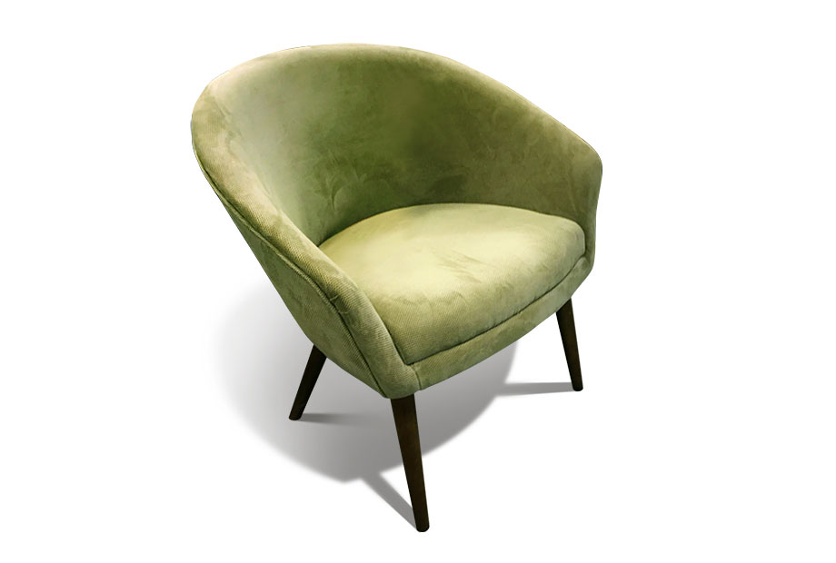 "Тиана" кресло; нераскл.; 12; дуб лак; Forest 1 (гр. 3/Турция)