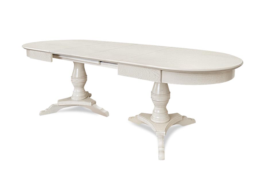 Стол обеденный "Полонез" 41/01; раскл.; белая эмаль