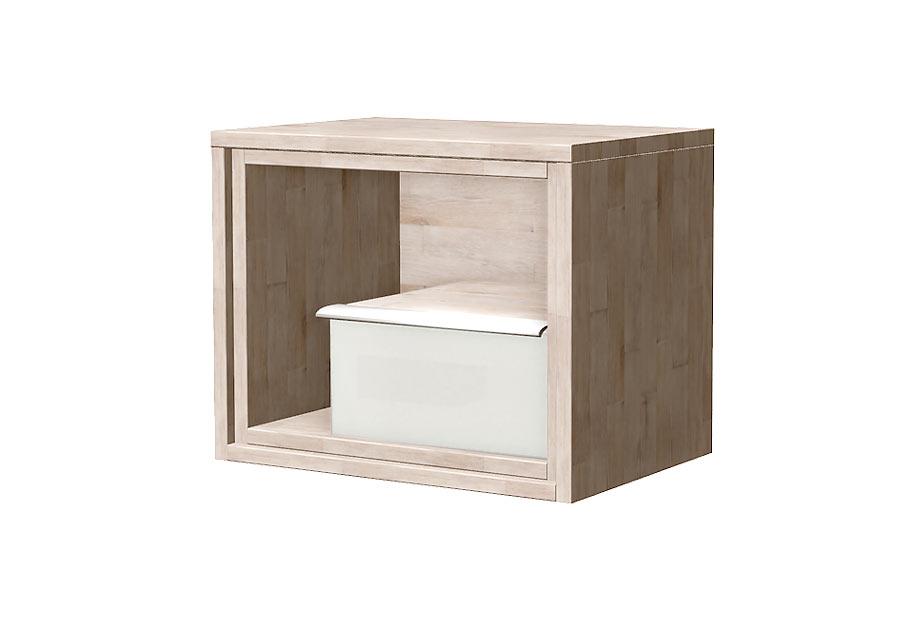 Тумба прикроватная "Manhattan" 2 (ящик справа); белёный дуб, ваниль