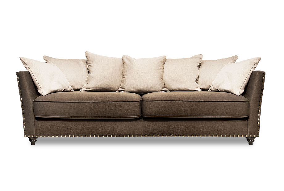 "Жаклин-6" диван 3-х местный; нераскл.; 32; начальная группа ткани; дек. гвозди