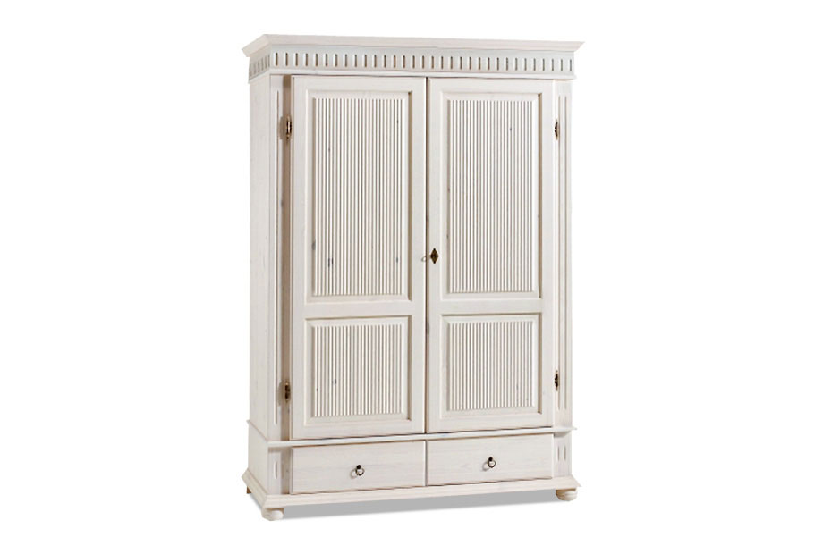 Шкаф "Хельсинки-2-GT-М"; белый воск+антик