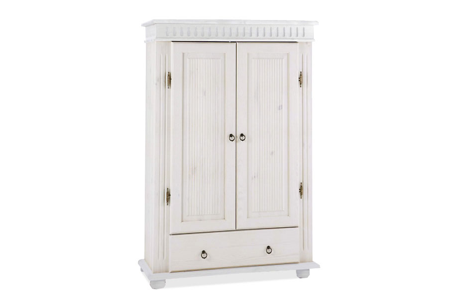 Шкаф "Хельсинки-21"; белый воск+антик