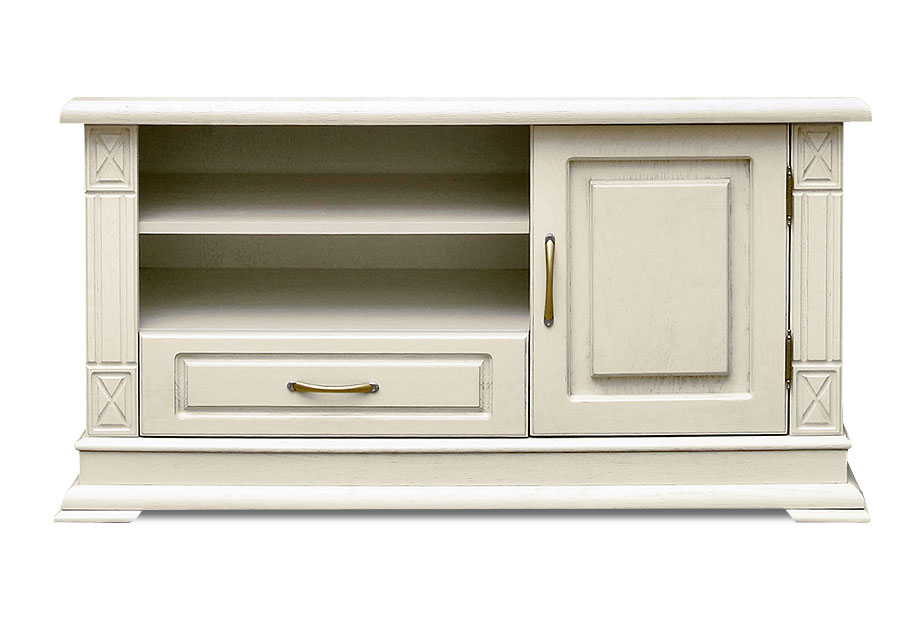 Тумба под ТВ "Верди Люкс ТВ4"; слоновая кость