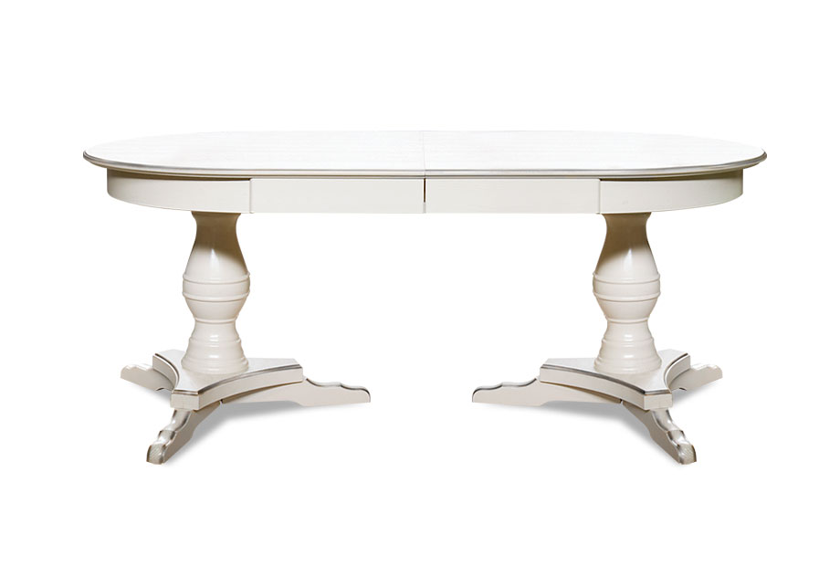 Стол обеденный "Полонез" 41; раскл.; коньяк с серебряной патиной