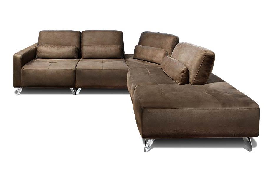 "Майк" диван угловой с оттоманкой; нераскл.; 2L+90+4R; правый; начальная группа ткани