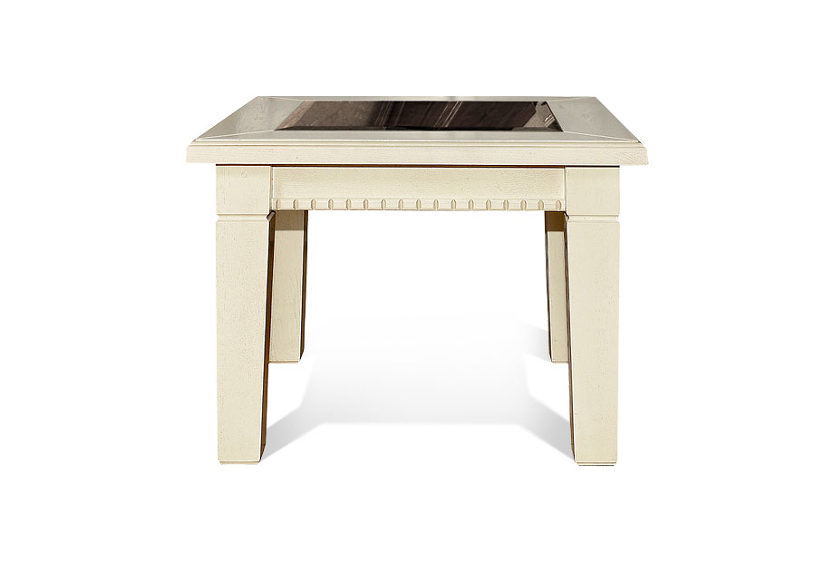 Стол журнальный "Верди Люкс 4"; стекло декоративное; черешня