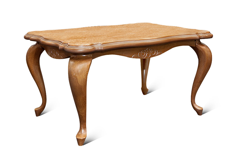 Стол журнальный "Грация"; коньяк с серебряной патиной