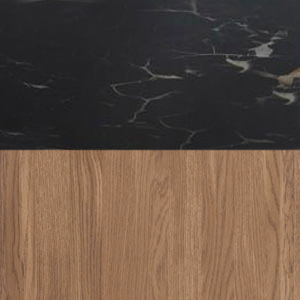 американский орех, стекло "мрамор"