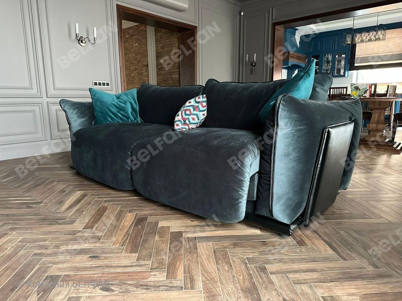 "Ферре" диван 3-х местный с пуфом. Фотографии клиентов. 5