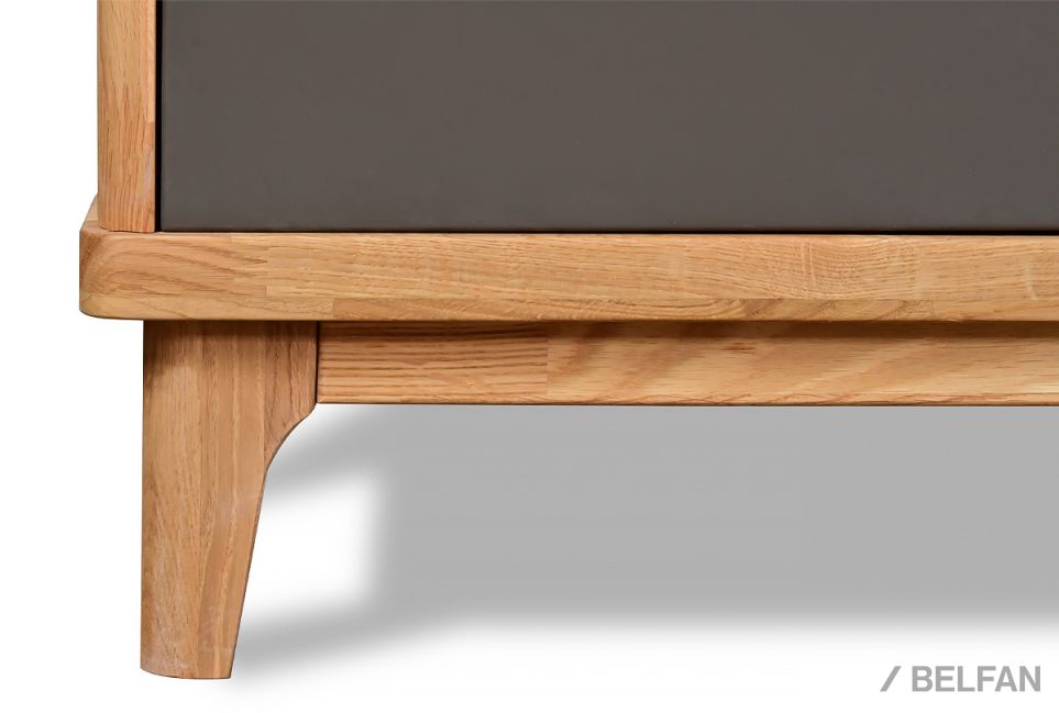 Тумба "Уоллстрит" 3 массив дуба, МДФ 7