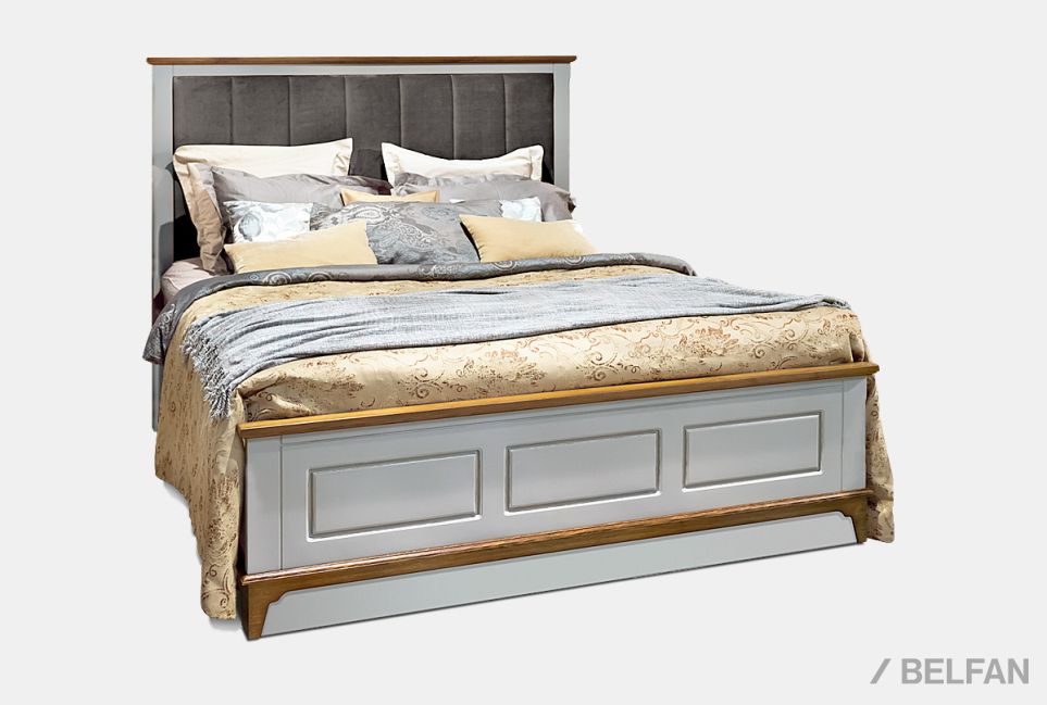 Кровать "Бриансон" массив и шпон дуба, МДФ 1