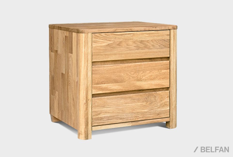 Тумба "Норд" (3 ящика) массив дуба 1