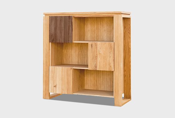 Стеллаж "Берген" В-123 массив и шпон дуба 5