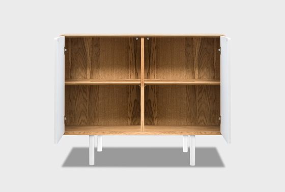 Тумба "Норман" 2 массив дуба, МДФ, металл 4