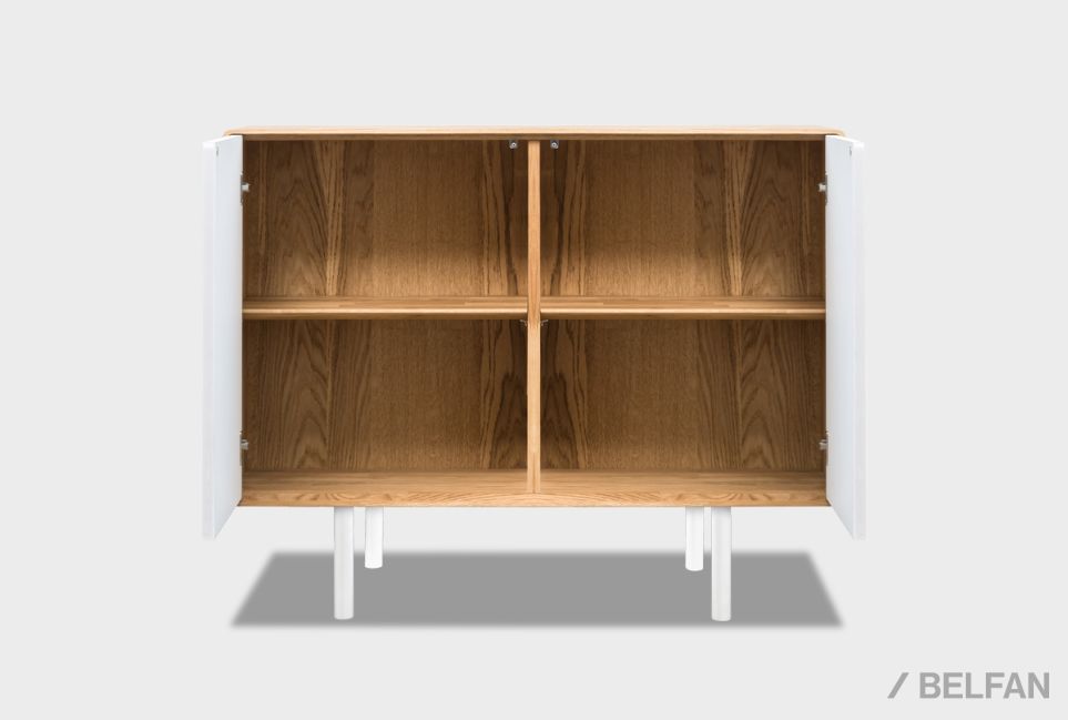 Тумба "Норман" 2 массив дуба, МДФ, металл 2