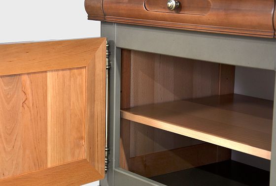 Тумба под ТВ "Оливия" массив и шпон ольхи 10