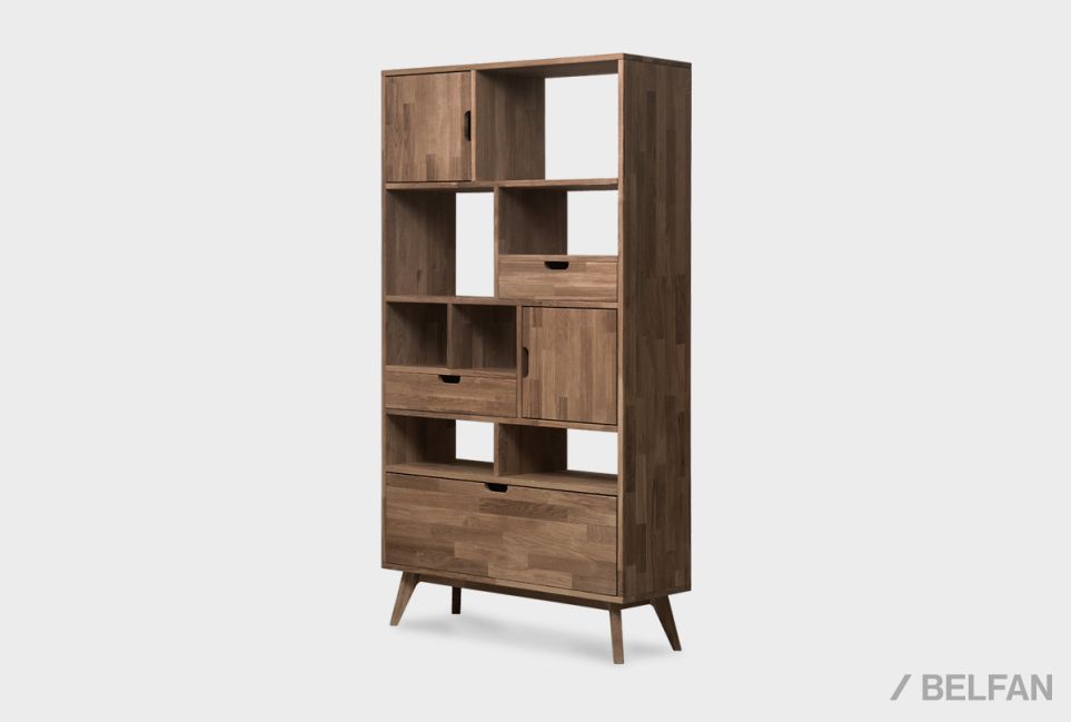 Стеллаж "Ирвинг" 3 массив дуба 1