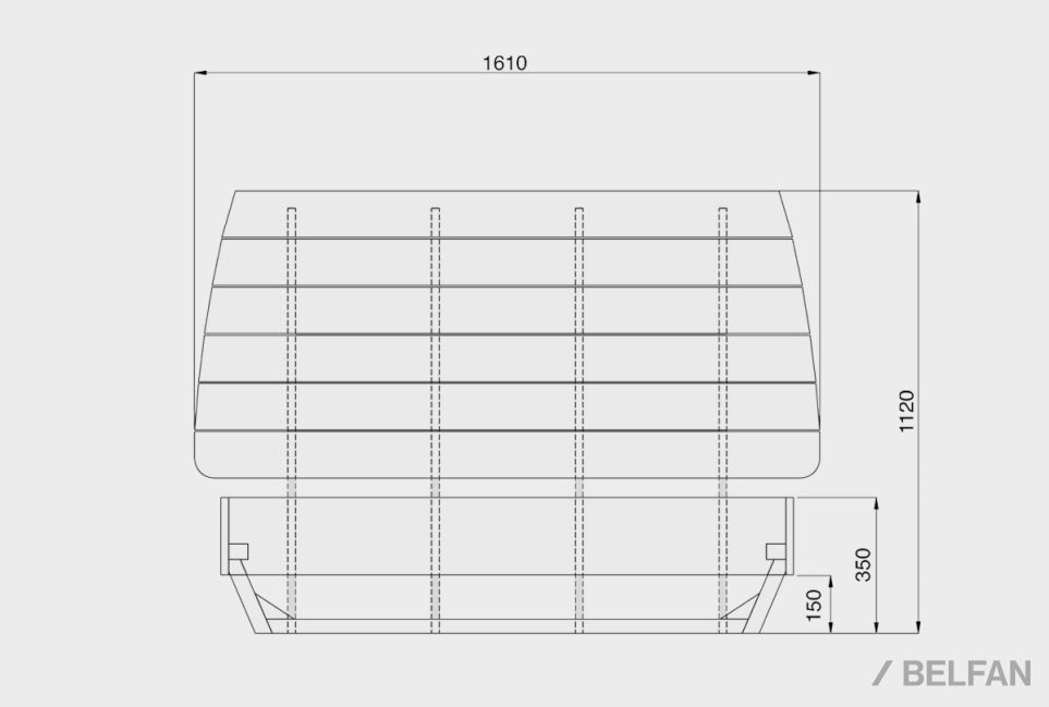 Кровать "Уоллстрит" (комбинированная) массив дуба, МДФ 6