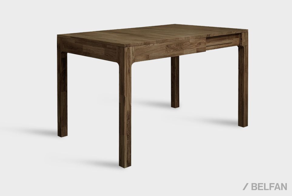 Стол обеденный "Норд" (раскладной) массив дуба 1