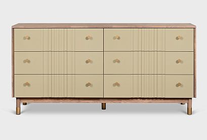 Комод "Меридиан" 6; 6 ящиков; *А-017.108; к-торфяной дуб, ф-мускат