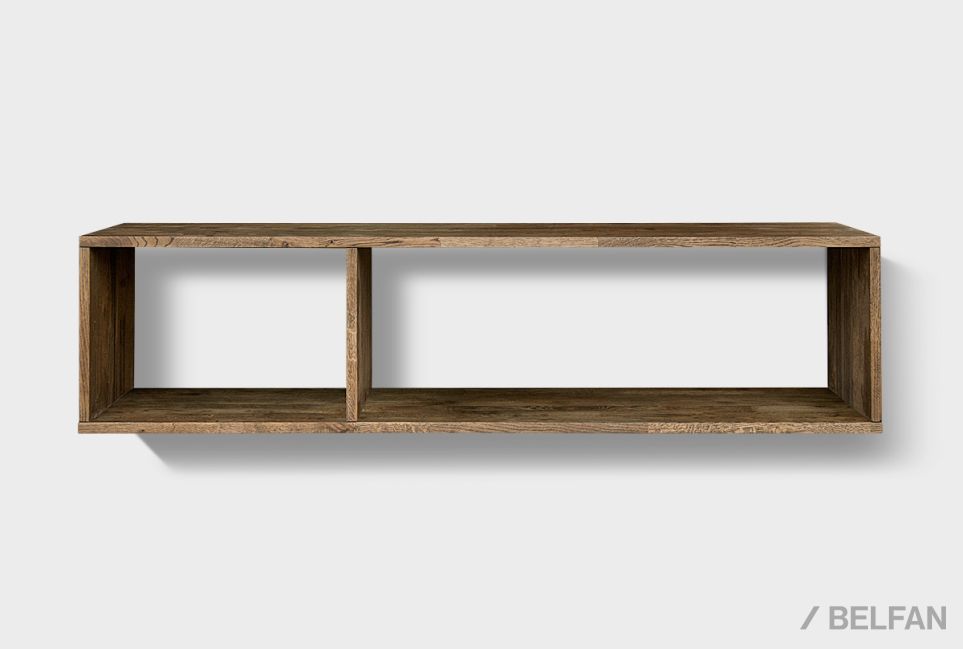 Полка настенная "Cube Design" 2.5 массив дуба 1