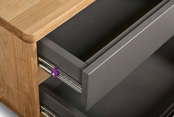 Тумба прикроватная "Уоллстрит" массив дуба, МДФ 9