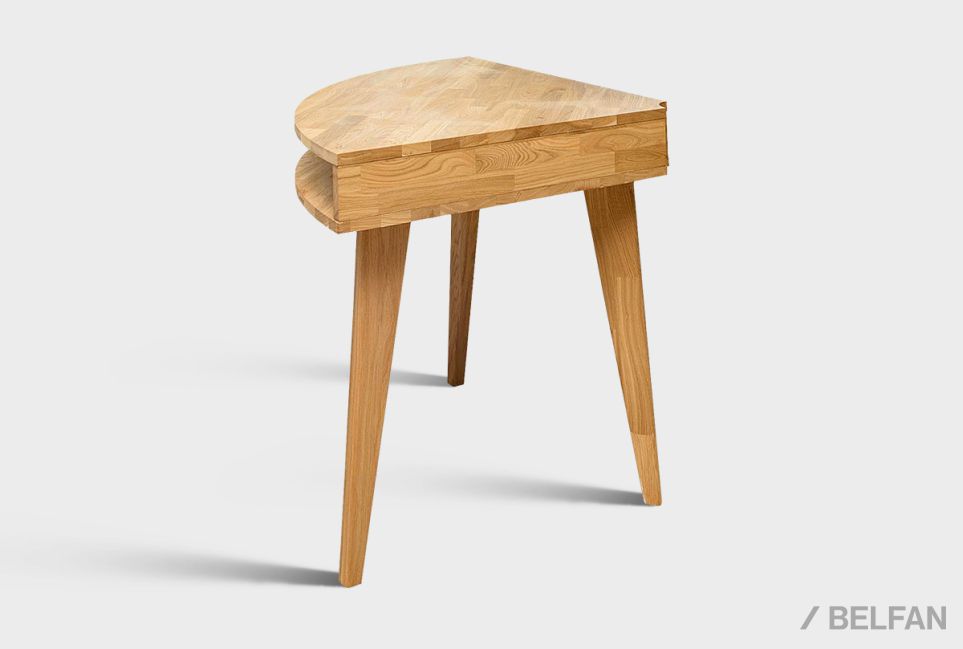 Стол-консоль "Ирвинг" (угловой) массив дуба 3