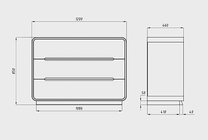 Комод "Монблан" 3