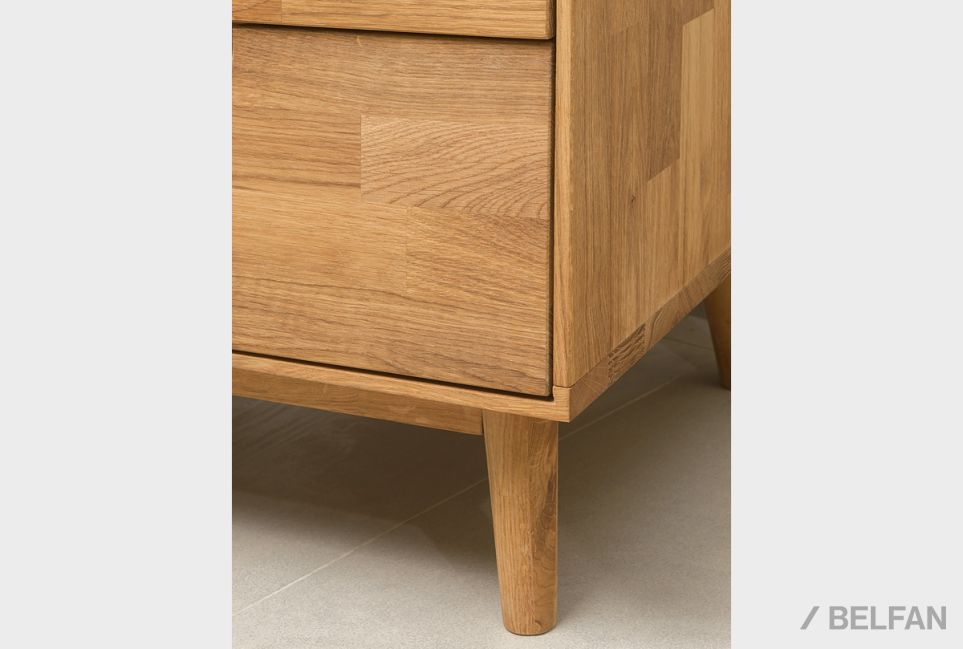 Шкаф с витриной 1-но дверный "Ирвинг" (левый) массив дуба 12