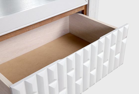 Шкаф с витриной 1-но дв. "Армония" (правый) массив и шпон дуба 7