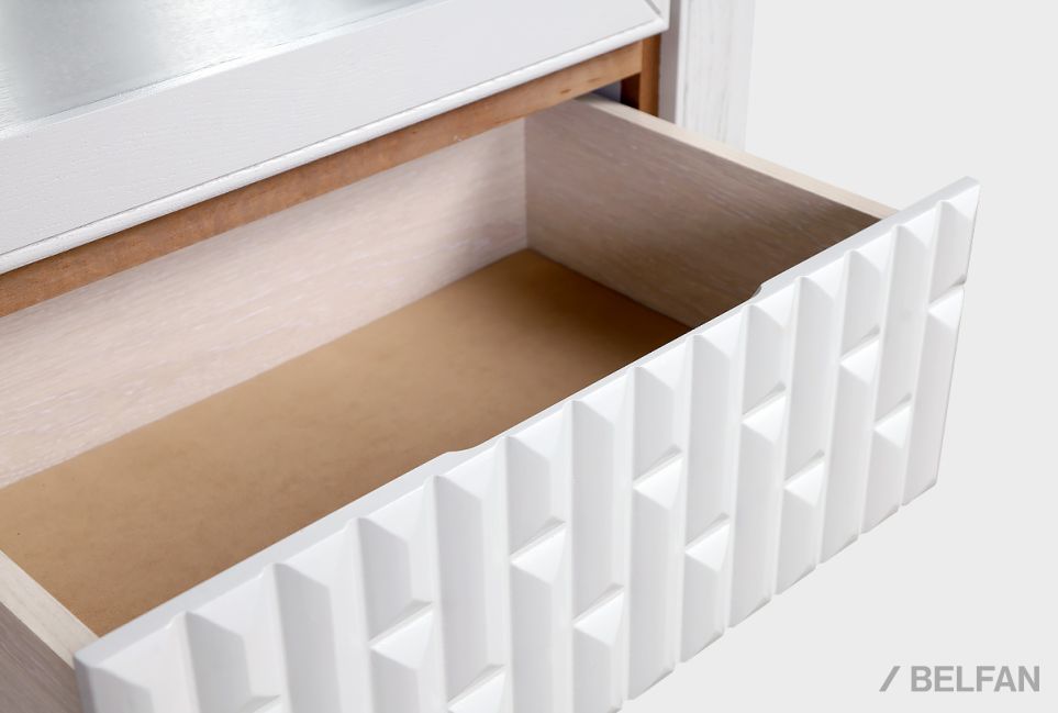 Шкаф с витриной 1-но дв. "Армония" (правый) массив и шпон дуба 6