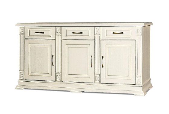 Тумба 3-х дверная "Верди Люкс 3" массив и шпон дуба 4