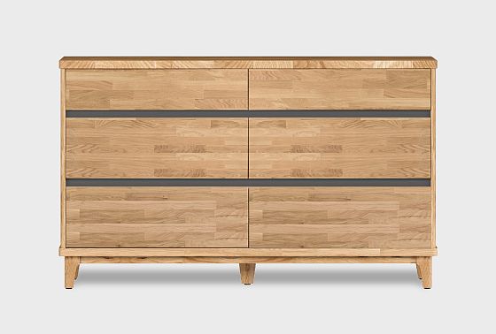 Комод "Уоллстрит" 6 массив дуба, МДФ 4