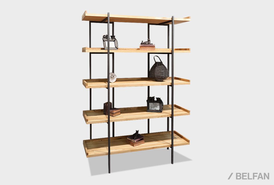 Стеллаж открытый "Cube Design" 5 массив дуба 1