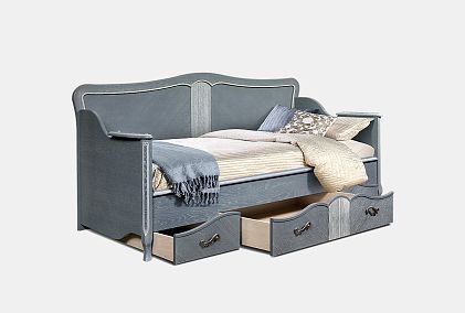 Кровать односпальная "Катрин" 90 (фигурная спинка)