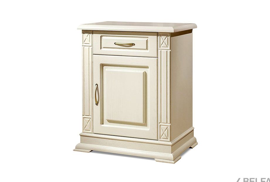 Тумба 1-но дв. "Верди Люкс 1" массив и шпон дуба 1