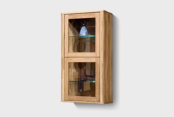 Шкаф навесной 1-но секц. вертикальный "Норд" (правый) массив дуба 2