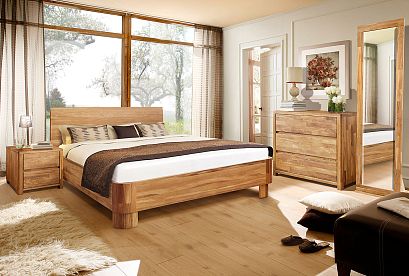 Кровать "Норд"; без основания, без матраса; (1600x2000); бейц-масло