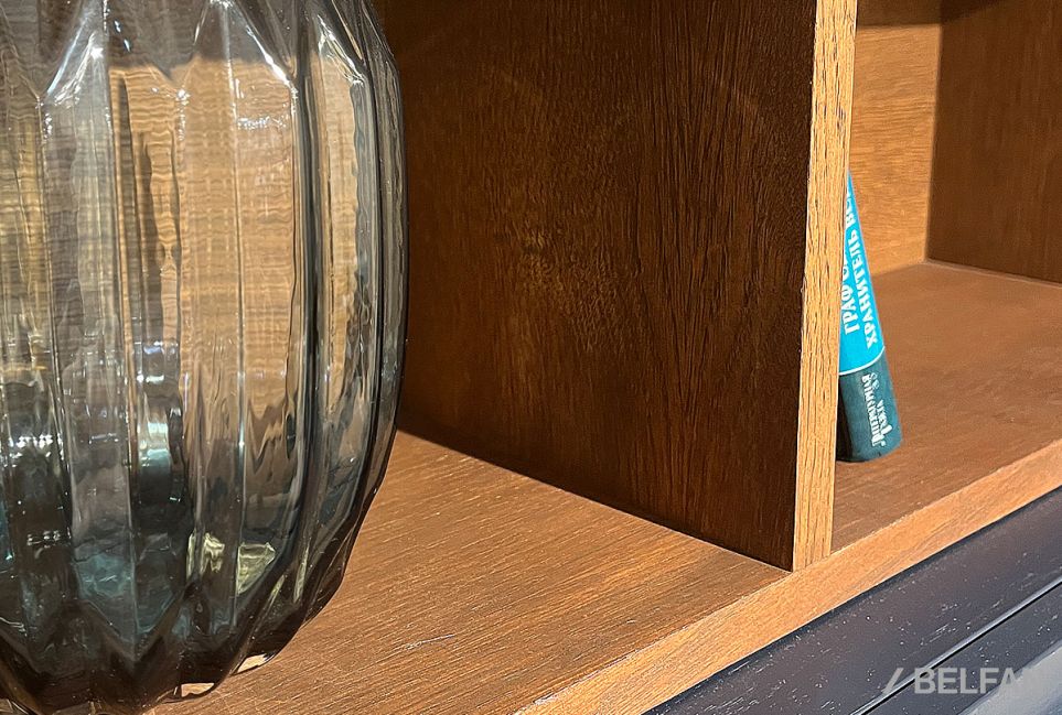 Полка настенная "Сакраменто" МДФ, шпон дуба 6