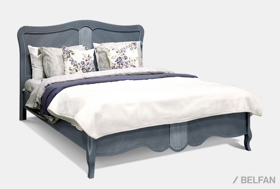 Кровать "Катрин" (низкое изножье) массив дуба 1