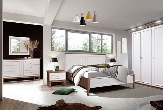 Тумба прикроватная "Кённинг" массив и шпон дуба, МДФ 3