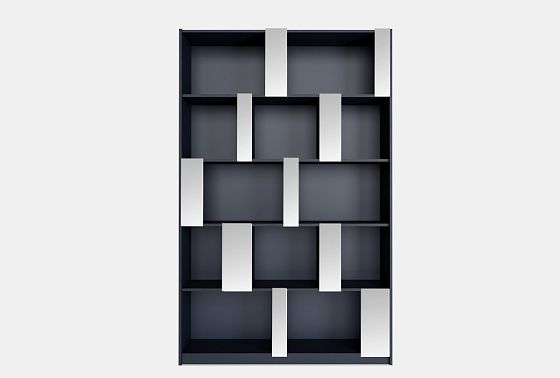 Стеллаж "Сакраменто" 150 (с зеркалами) МДФ, шпон дуба 3