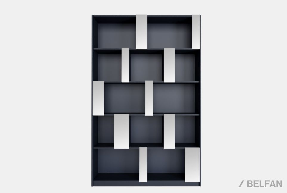 Стеллаж "Сакраменто" 150 (с зеркалами) МДФ, шпон дуба 2