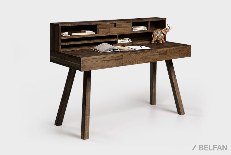 Стол письменный "Берген" Д массив дуба 1