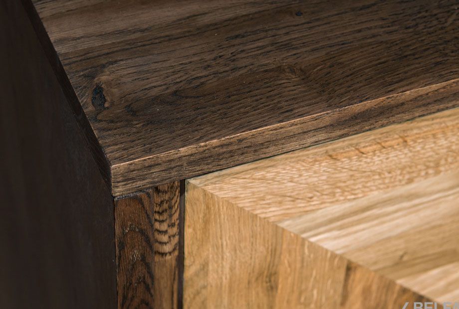 Модуль для стеллажей открытых 1-но дв. "Cube Design" массив дуба 3