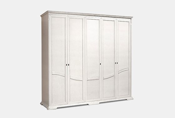 Шкаф для одежды 5-ти дв. "Лика" (без зеркала) массив и шпон дуба 3