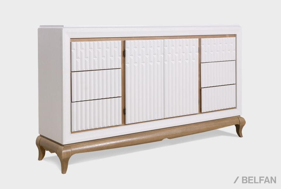 Тумба "Армония" 4 (с ящиками) массив и шпон дуба 3