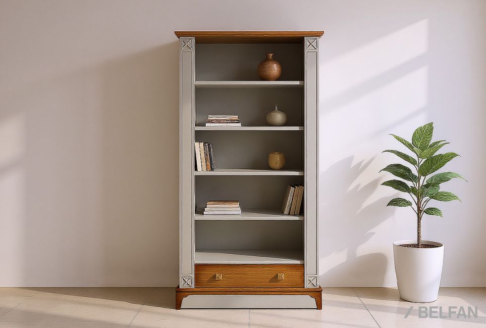 Стеллаж "Бриансон" массив и шпон дуба, МДФ 1