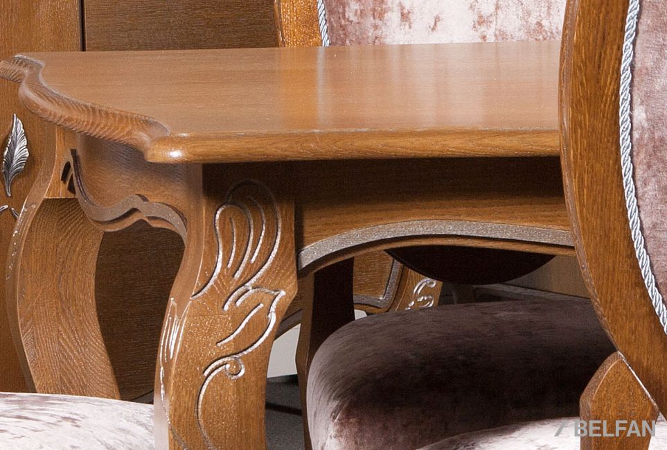 Стол обеденный "Трио" массив и шпон дуба 2